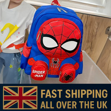 Boys Marvel Spiderman Backpack Kids Avengers School Travel Rucksack Lunch Bag UK