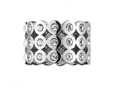 DYRBERG/KERN Stacey SS Crystal Wide Ring Size...