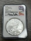 2018 MS70 American Silver Eagle First Day Of Issue Mike Castle NGC
