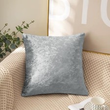 Crushed Velvet Cushion Covers Sofa Throw Pillowcases Cover 16" 18" 20" 22" 24"