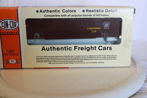 Coche de caja escala HO Con-Cor, 50', Pennsylvania, rojo toscano, # 111227 - 0001-551 BN | Condition: New
