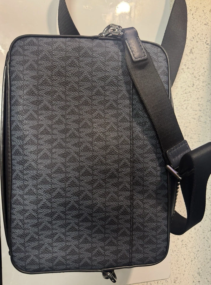 Michael Kors Men’s Crossbody Bag Black Gray Logo – Slightly Used - Image 2 of 4