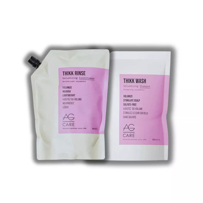 AG Care Thikk Wash Volumizing Shampoo & Thikk Wash Rinse Conditioner 33.8 oz