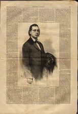 HARPER'S WEEKLY page 11/14 1863 The Reverend Henry Ward Beecher by Mathew Brady