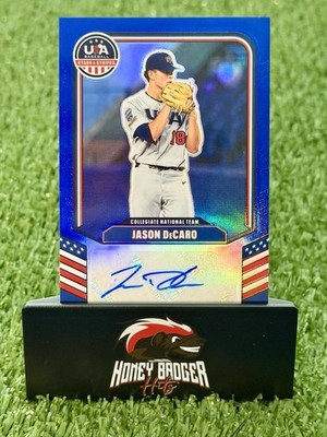 2026 Panini Stars & Stripes Prizm Jason DeCaro Autograph Auto Blue Prizm /49 SP