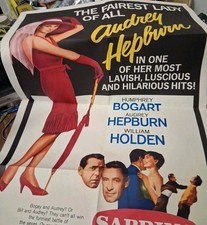 **VINTAGE* Sabrina (1965) OriginalOne Sheet MoviePoster,Bogart/Hepburn .R-65/263