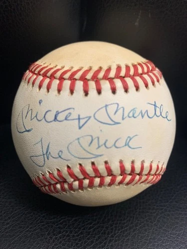 MICKEY MANTLE "THE MICK" AUTOGRAPHED AL BASEBALL   TONING+DISCOUNTED  JSA LETTER