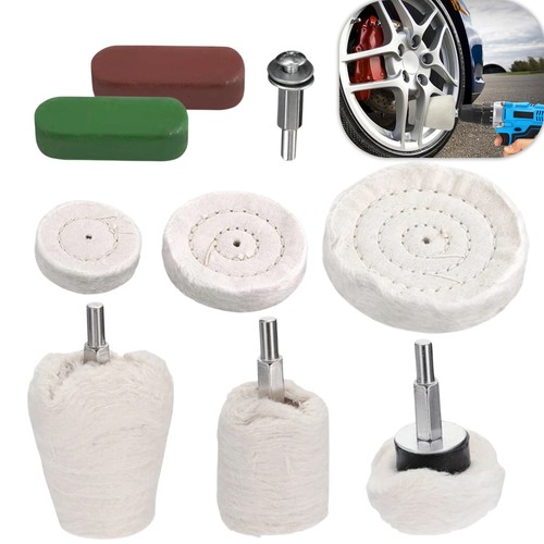 9Pcs Polishing Buffing Pad Mop Wheel Drill Kit for Car Polisher Aluminum - Picture 11 of 11