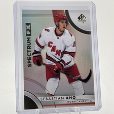 2023-24 SEBASTIAN AHO SP Authentic Spectrum FX + Bounty #S-14 Hurricanes