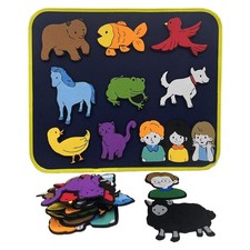 Felt Story Board Set,Large Animals Felt Stroy Pieces for Toddlers,Preschool,T...