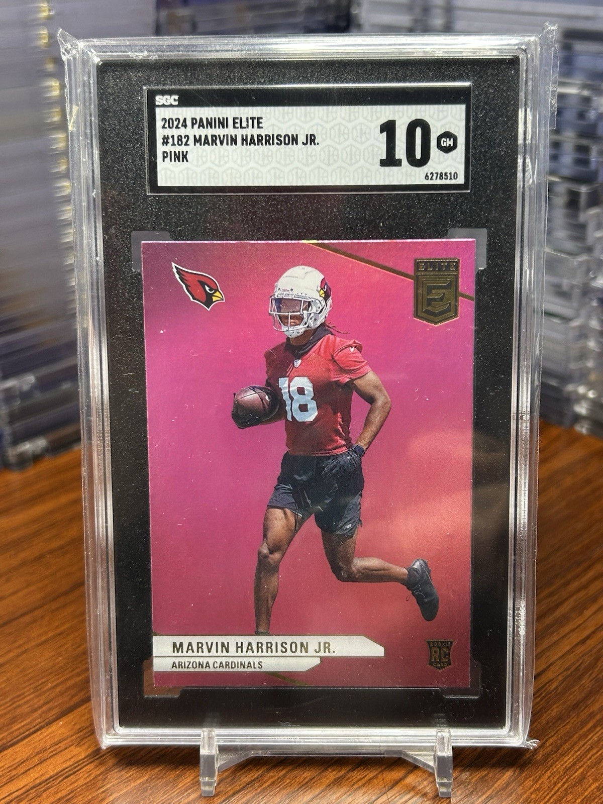 2024 Panini Donruss Elite - Rookies Marvin Harrison Jr. #182 Pink (RC) SGC 10