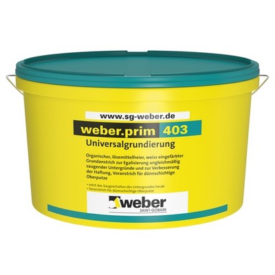 weber.prim 403 Universalgrundierung Oberputze 15 Liter Grundierung Vorbehandlung