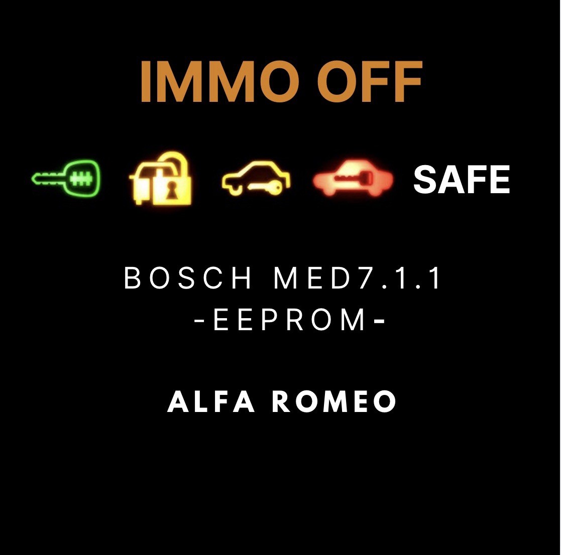 IMMO OFF PSA Bosch MED7.1.1 eeprom dump programmation reprogrammation calculateur injection