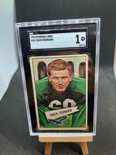 Chuck Bednarik 1952 Bowman Large VINTAGE #10 SGC 1 Eagles NFL HOFer 👀🦅🏈🔥
