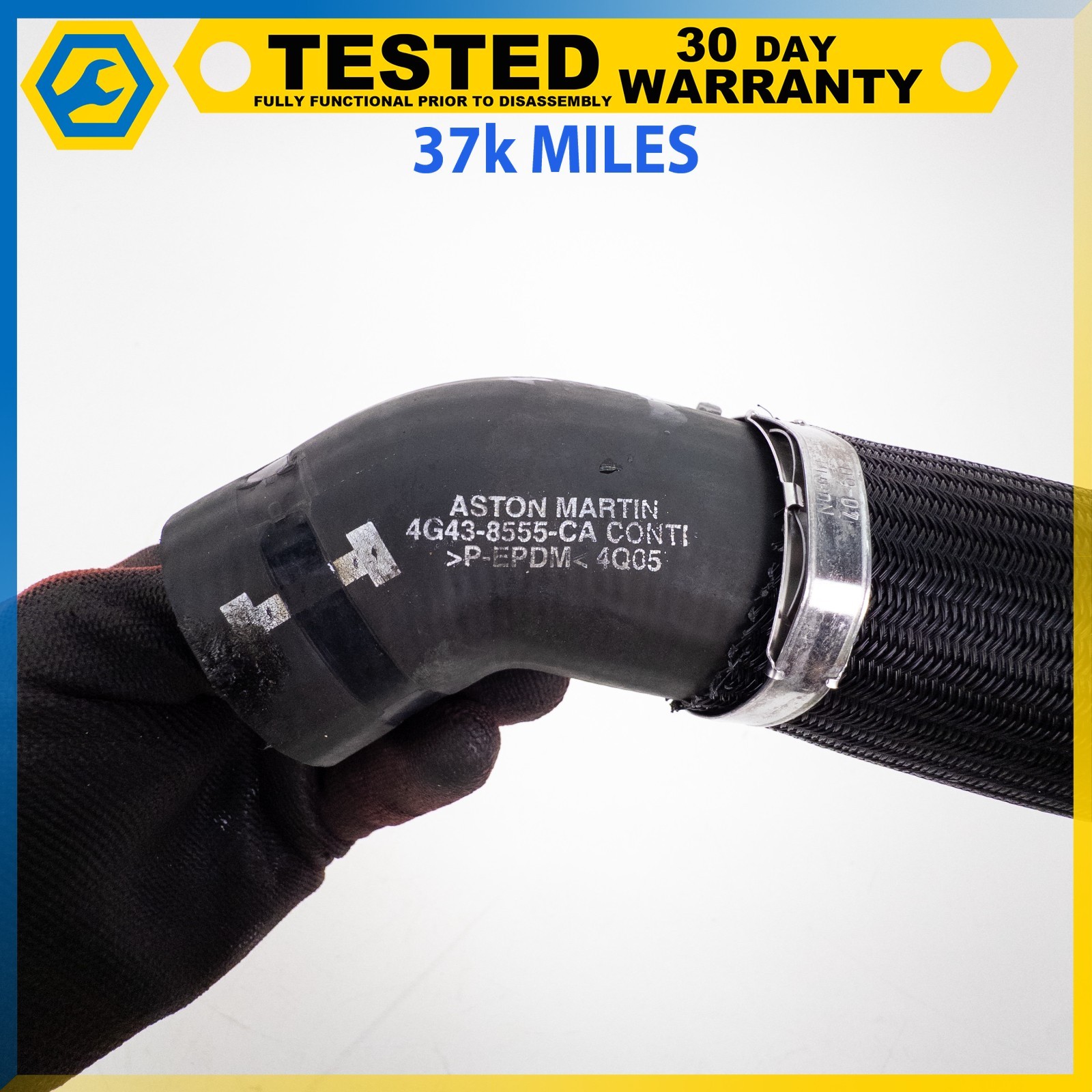 05-16 ASTON MARTIN DB9 DBS 6.0L ENGINE WATER COOLANT HOSE PIPE LINE OEM