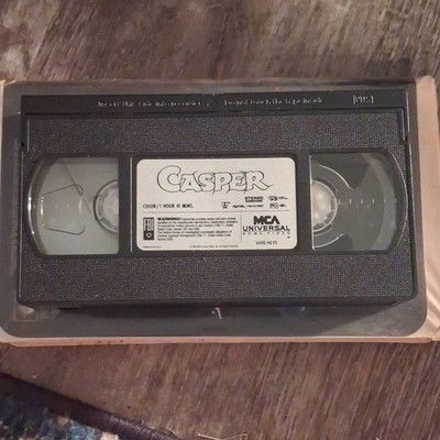 MCA Universal Home Video Casper VHS PG 1995 Full Screen NTSC English Slipcover