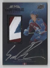 2021-22 UD Black Lustrous Rookie Autograph Patch Auto Sampo Ranta 073/125