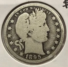 1895-O Barber Quarter 25C Silver U.S. Coin VG Detail (U55)