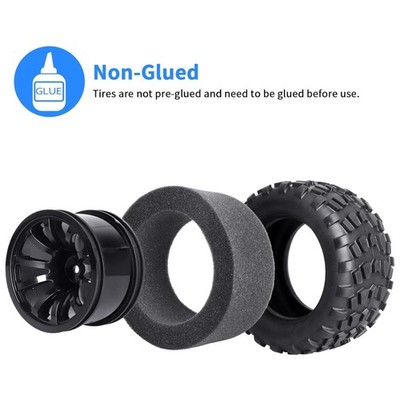 Off-Road Monster Truck Tires for Hoss 4x4 - 2S 3S Compatible