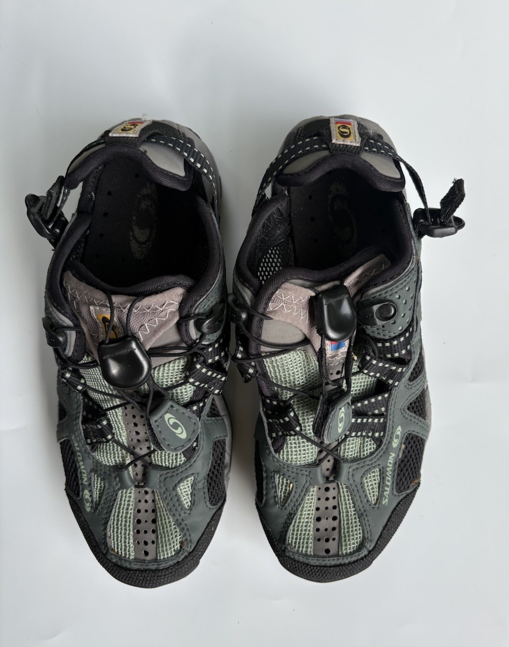 Salomon Contagrip Scarpe da Trail Escursionismo Donna 5.5 Grigio Maglia Running Sneakers