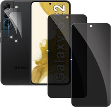 2 2 Pack Privacy Screen Protector for samsung galaxy S22 9H Tempered Glass Anti
