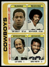 1978 Topps #507 Tony Dorsett / Drew Pearson / Cliff Harris / Harvey Martin