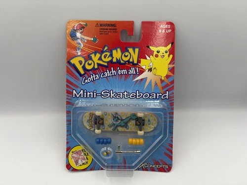 Pokemon Mini Skateboard Toy Figure X Concepts Vaporeon 1999 VTG BRAND NEW SEALED