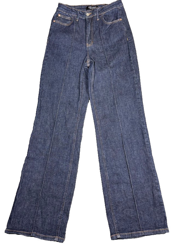 Judy Blue Curvy Darling High Rise Wide Leg Jeans 5/27 Dark Wash Boho Chic