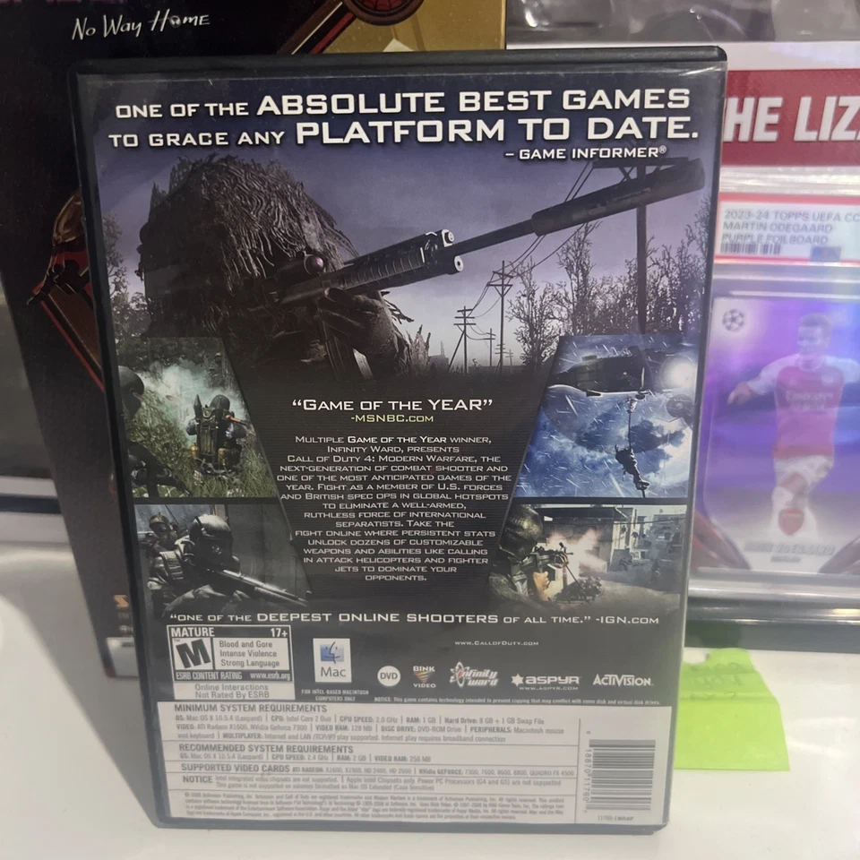 Call of Duty 4 Modern Warefare - MAC - DVD GAME (For MAC Only) Scuffed On front - Image 2 of 4