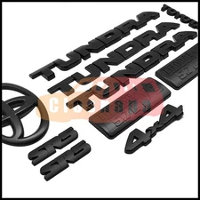 Overlay 3D Emblem For 2007-2013 Tundra SR5 V8 iForce 4X4 Nameplate Matte letters