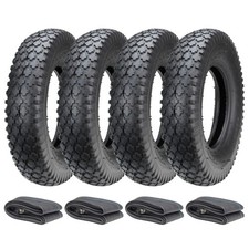 4x Reifen + Schlauch 4.80/4.00-8 Bollerwagen ...