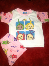 Baby girl teletubbies 2 piece pajama set vintage 1998