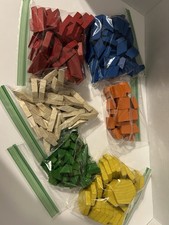 Pattern Blocks 250 Piece Wooden Mathmatics Manipulatives