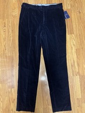 Polo Ralph Lauren Mens Navy Corduroy Suit Trouser Pants 34x33 - NWT - 398 MSRP