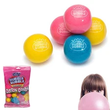 Original Dubble Bubble Gum Balls Cotton Candy Flavor Chewing Gum 4oz Gumballs