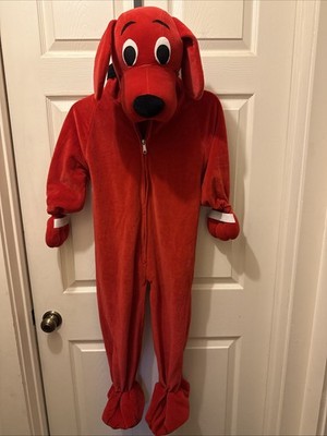 Clifford the Big Red Dog Jumpsuit Childrens Play Costume By Rubies Sz. Sm 4-6