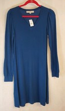 Ann Taylor LOFT Womens Sweater Dress Size S  Blue Heather NWT Soft Longsleeve