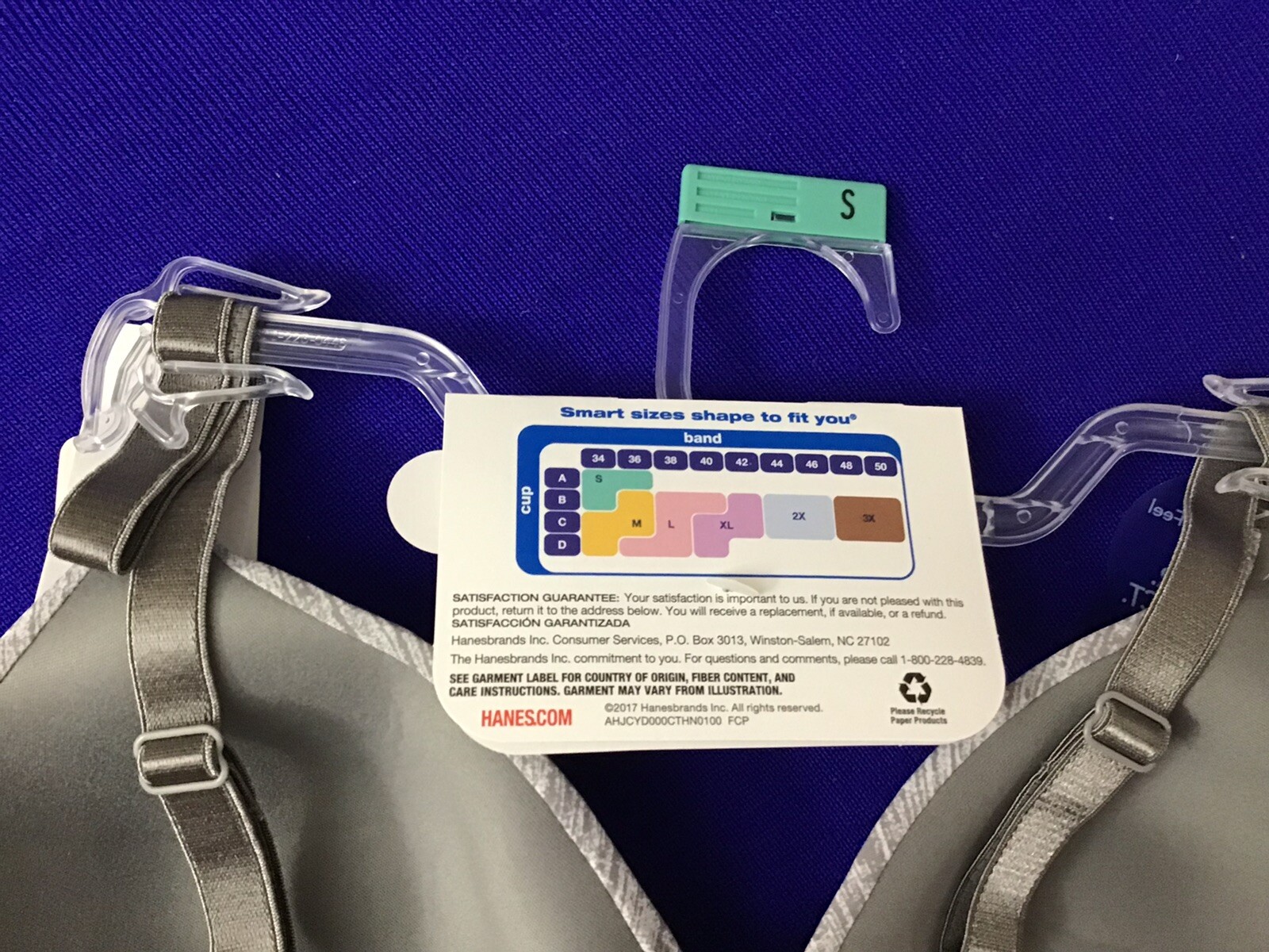 New Hanes Bra G521 Soft Padded Full Cover Small, Light, Comfort