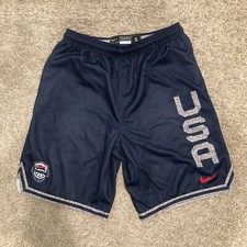 Nike Mens USA Authentic Team Issue Basketball Practice Shorts USA MADE M