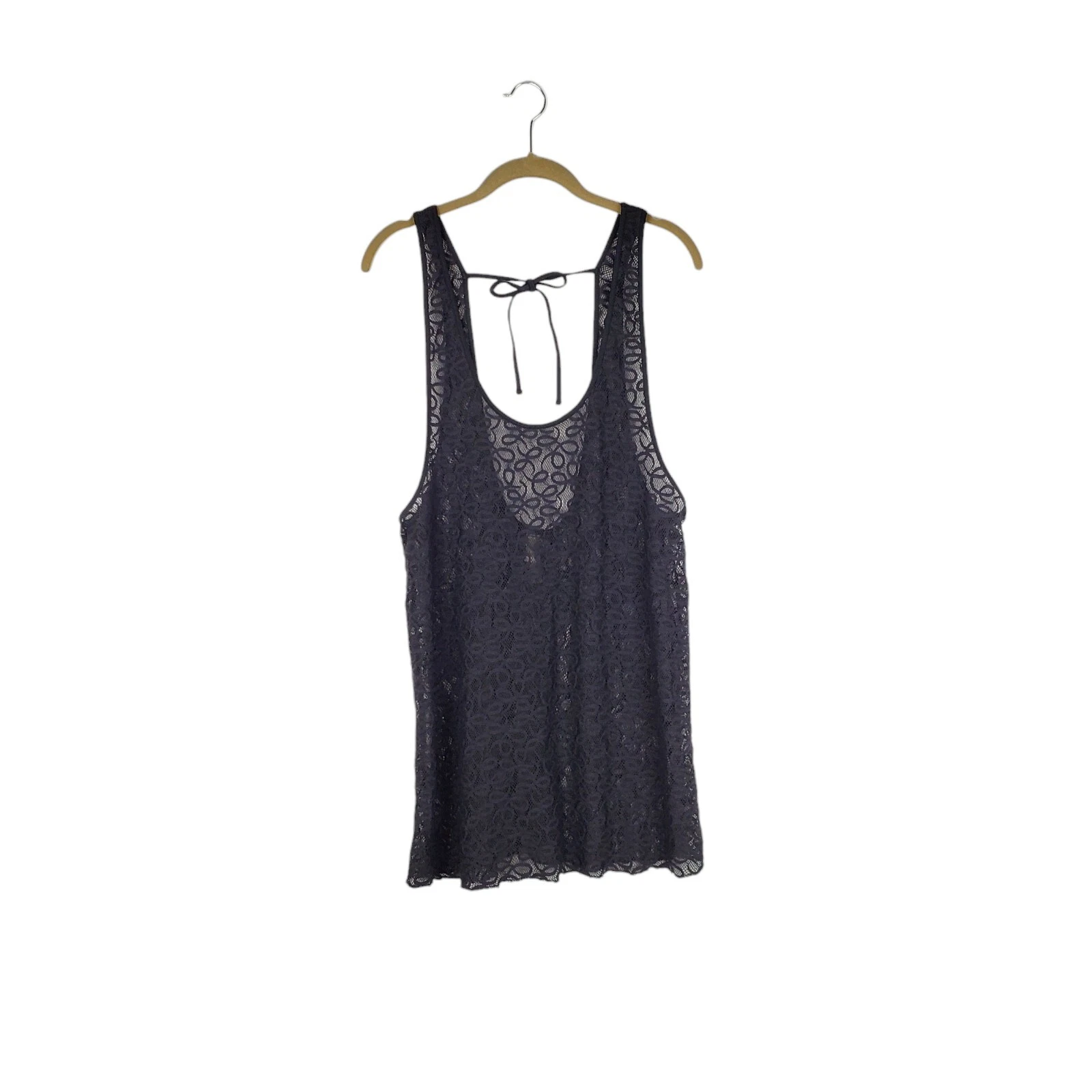 UNDERCOVER Mini abito nero Victoria's Secret pizzo slip tuffo cravatta schiena taglia M