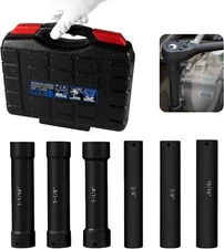 1/2 Inch Drive Heavy Duty Extended Length Extra-Deep Length Impact Socket Set