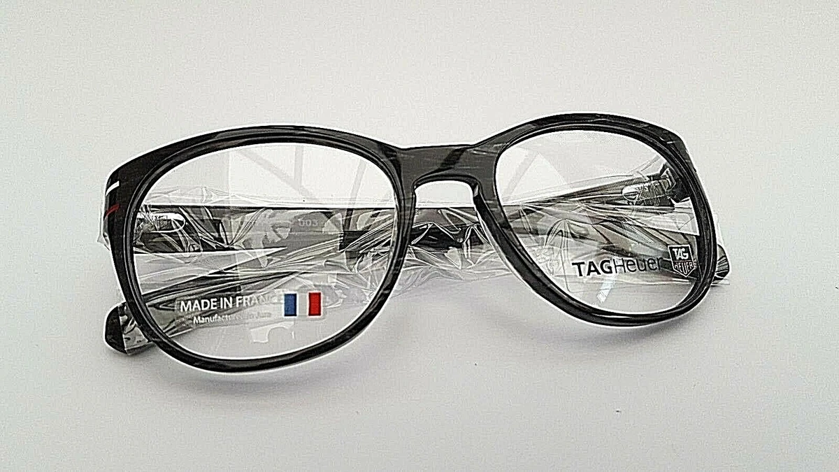 TAG HEUER FRAMES GLASSES IN BLACK 0532 003 BRAND NEW WITH CASE UNDER 75 t1