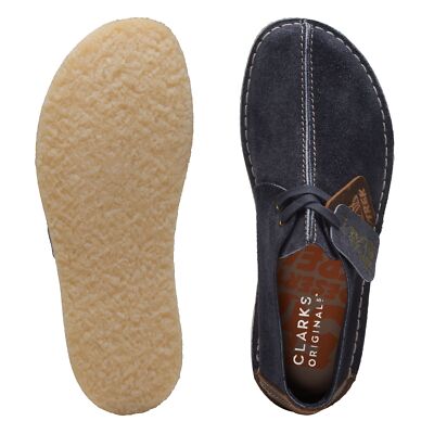 Clarks Mens Desert Trek Shoes Suede INK HAIRY 26168859 | eBay display picture 1