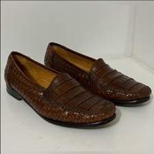 Mezlan  Brown All Leather Cabana Vibes Loafer - Mens 9.5