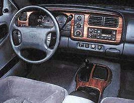 KIT DE MOLDURAS DE TABLERO DE MADERA INTERIOR 20 PIEZAS INTERIOR DODGE DURANGO DAKOTA FIT 1997 1998 1999 2000 Foto 4 de 4