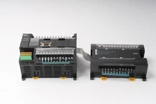 Omron CP1H-XA40DT-D Programmable Controller With Omron CP1W-40EDR IN/OUT Unit