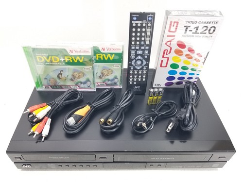 JVC DR-MV150B Registratore DVD VHS VCR Hi-Fi HDMI Lettore Combo con Telecomando TESTATO 100% - Foto 2 di 19