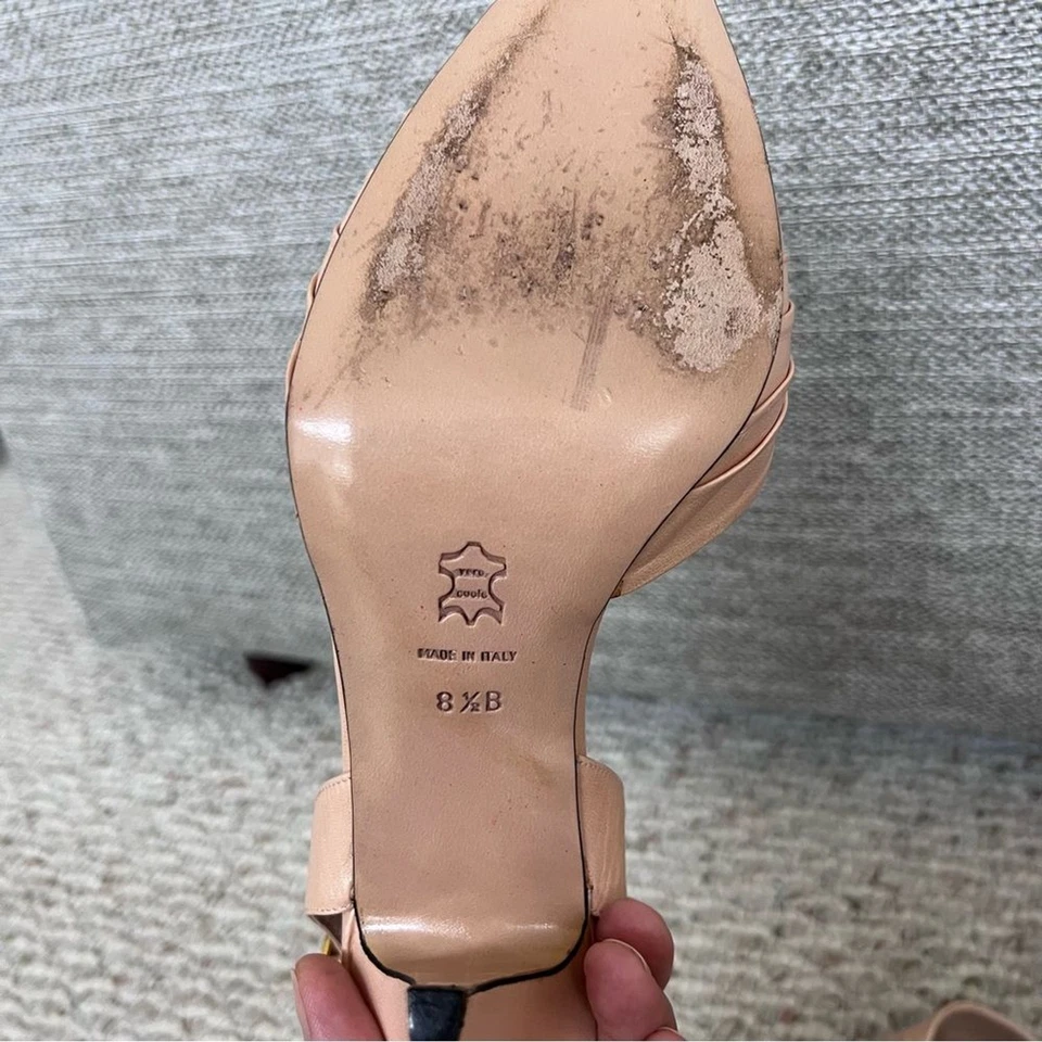 Versani Vintage Leather Dress Heels - Image 2 of 4