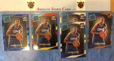 Lot (5) 2017-18 Optic JAWUN EVANS #162 | Red Yellow SP & Blue Velocity Prizm