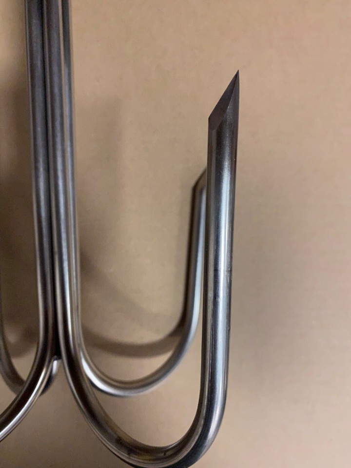 Saltwater Fishing Gaff Hook 7" 5-Prong Stainless Steel Pier Gaff With Eye  For Rope - Saltwater Fishing Saltwater Fishing Hook